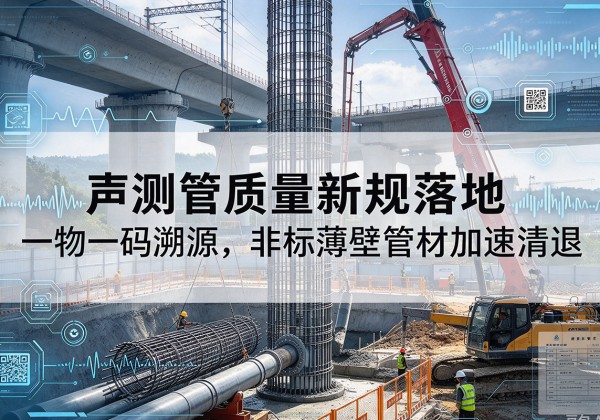正定声测管质量新规落地，一物一码溯源，非标薄壁管材加速清退